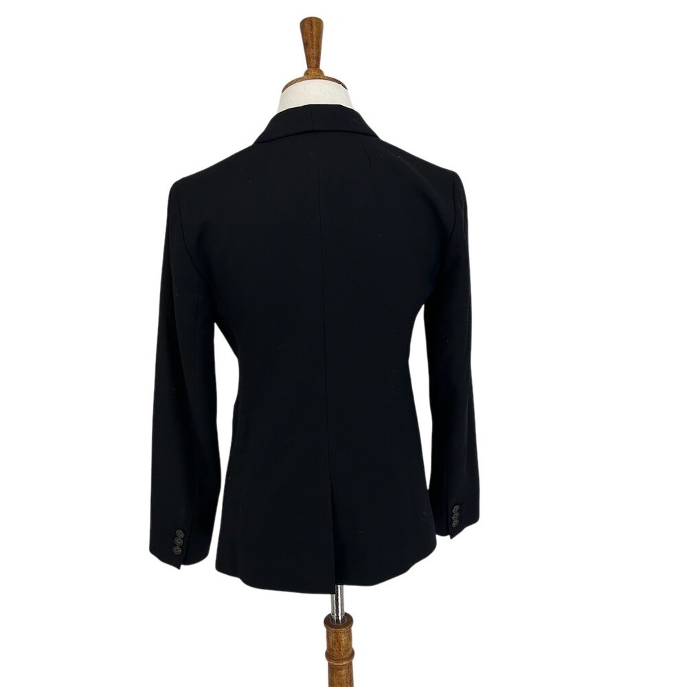 J.Crew Parke Wool Blazer Black Classic Tailored Workwear Jacket, size 2 - Picture 9 of 15